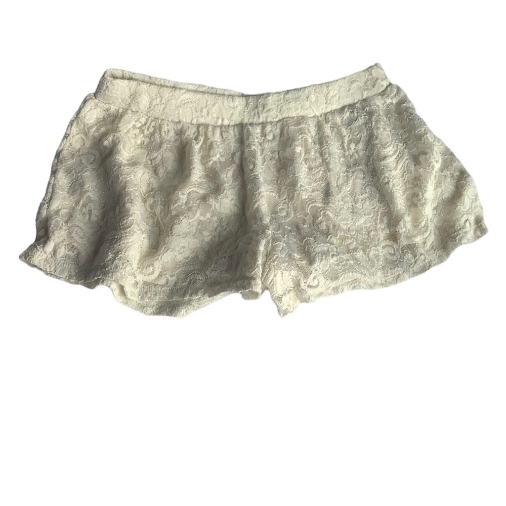 Forever 21 white lace shorts